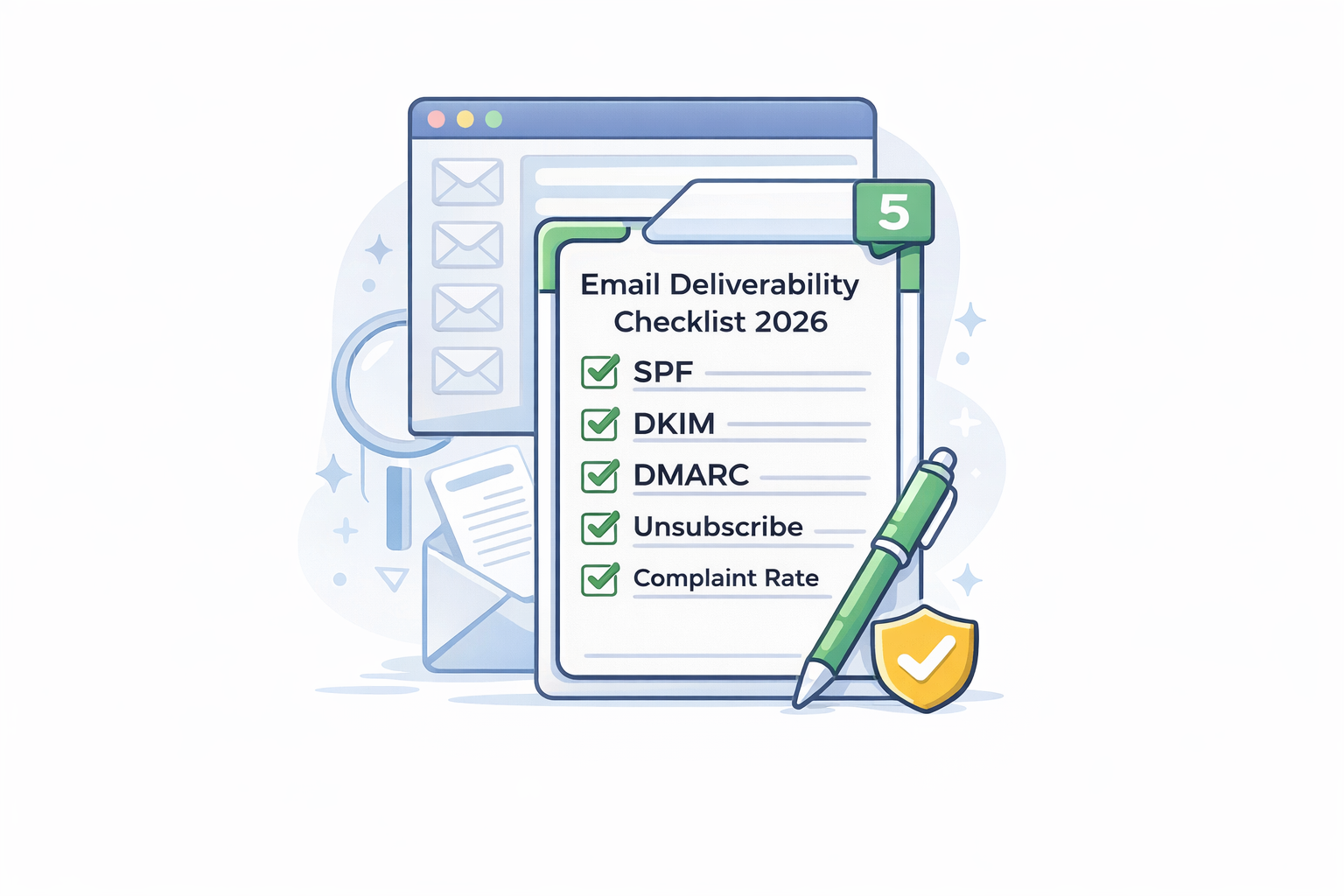 Email Deliverability in 2026: The SMB Checklist to Avoid Spam (Gmail/Yahoo/Outlook)